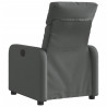 Sillón reclinable eléctrico de tela gris oscuro 4