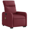 Poltrona de massagens reclin. elevatória tecido vermelho tinto 3