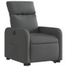 Sillón eléctrico reclinable elevable de tela gris oscuro 3