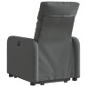 Sillón eléctrico reclinable elevable de tela gris oscuro 4