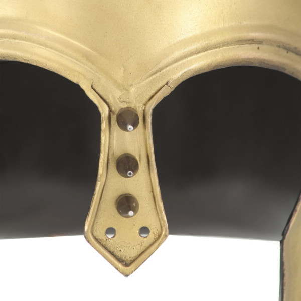 Capacete de soldado grego réplica LARP aço bronze M 5