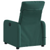 Sillón de masaje reclinable de tela verde oscuro 4