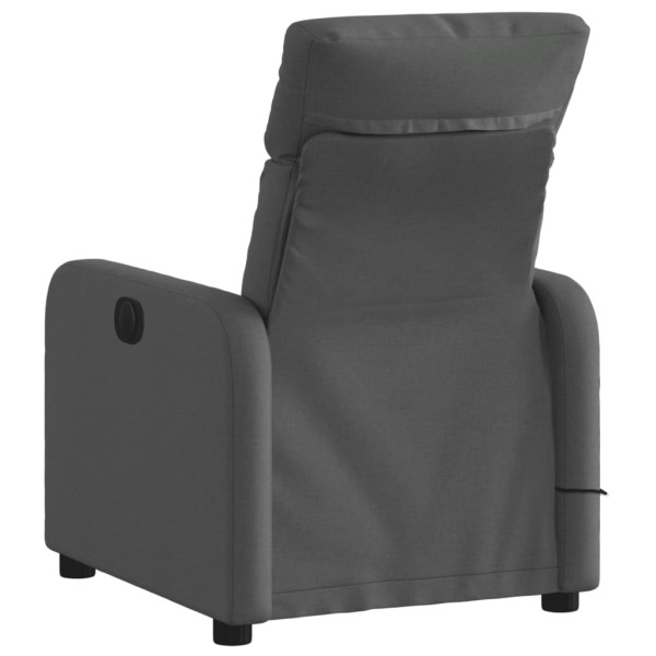 Sillón de masaje reclinable de tela gris oscuro M 4
