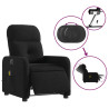 Sillón reclinable de masaje eléctrico tela negro 5