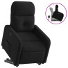 Sillón reclinable elevable tela negro 2