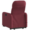 Poltrona de massagens reclin. elevatória tecido vermelho tinto 4