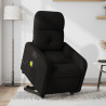 Sillón de masaje eléctrico reclinable elevable tela negro 1