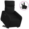 Sillón reclinable elevable tela negro 2