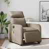 Sillón reclinable de masaje eléctrico cuero sintético capuchino 1