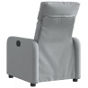 Sillón reclinable eléctrico tela gris claro 4