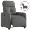 Sillón reclinable eléctrico de tela gris oscuro 2