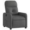 Sillón reclinable eléctrico de tela gris oscuro 3