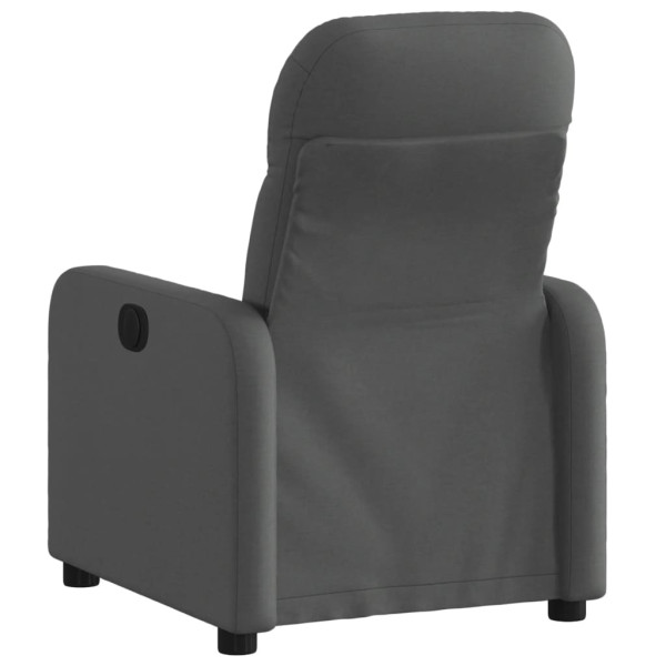 Sillón reclinable eléctrico de tela gris oscuro M 4