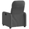 Sillón reclinable eléctrico de tela gris oscuro 4