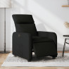 Sillón reclinable eléctrico de tela negro 1