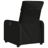 Sillón reclinable eléctrico de tela negro 4