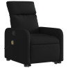 Sillón reclinable de masaje elevable tela negro 3