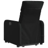 Sillón reclinable de masaje elevable tela negro 4
