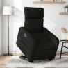 Sillón eléctrico reclinable elevable de tela negro 1