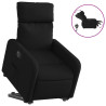 Sillón eléctrico reclinable elevable de tela negro 2