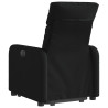 Sillón eléctrico reclinable elevable de tela negro 4