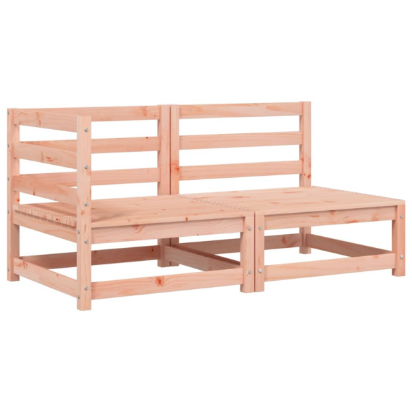 Sofá 2 lugares p/ jardim c/ almofadões madeira douglas maciça M 4