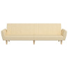Sofá cama de 2 plazas tela color crema 5