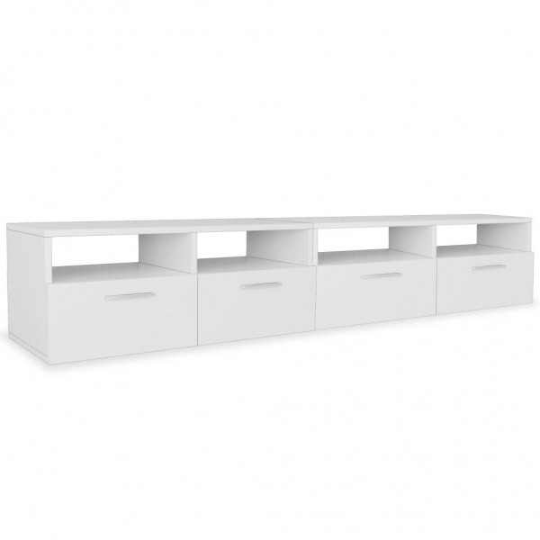 Móveis de TV 2 pcs aglomerado 95x35x36 cm branco M 2