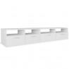Mueble para TV de madera contrachapada 2 unidades blanco 2