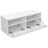 Mueble para TV de madera contrachapada 2 unidades blanco 4
