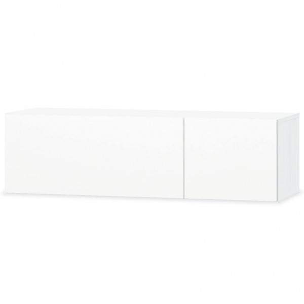 Móveis de TV em aglomerado 2 pcs 120x40x34 cm branco brilhante M 3