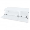 Móveis de TV em aglomerado 2 pcs 120x40x34 cm branco brilhante 4