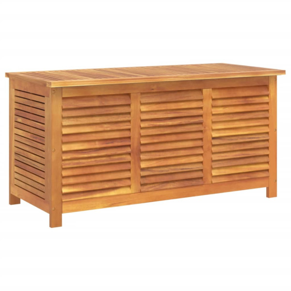 Caja de almacenaje de jardín madera maciza acacia 113x50x56 cm M 2