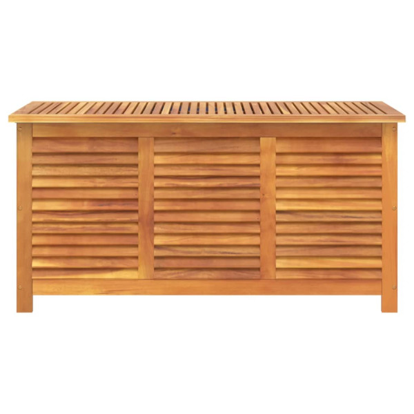Caixa arrumação jardim c/ veneziana 113x50x56 cm acácia maciça M 5