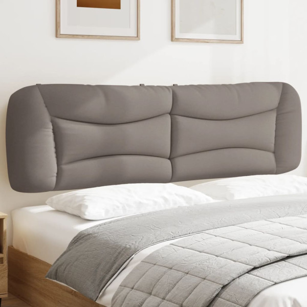 Cabecero de cama acolchado tela gris taupé 180 cm D