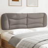 Cabecero de cama acolchado tela gris taupé 180 cm 1