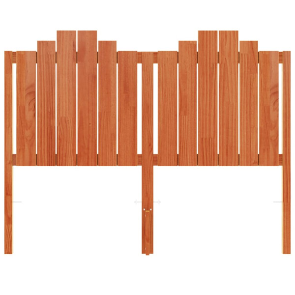 Cabecero de cama madera maciza de pino marrón cera 135 cm M 4