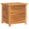 Caja de almacenaje de jardín madera maciza acacia 60x50x56 cm 2