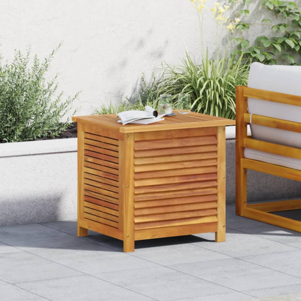 Caja de almacenaje de jardín madera maciza acacia 60x50x56 cm M 3