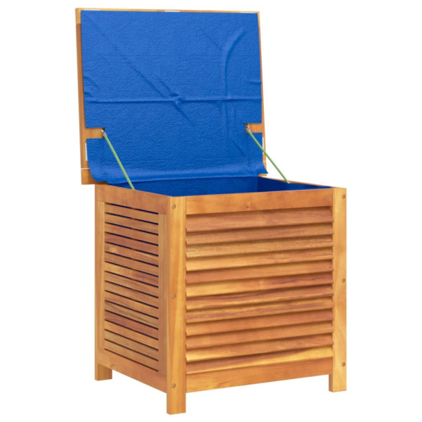 Caixa arrumação jardim c/ veneziana 60x50x56 cm acácia maciça M 4