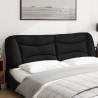 Cabecero de cama acolchado tela negro 180 cm 3