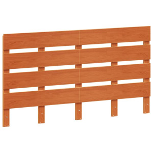 Cabecero de cama madera maciza de pino marrón cera 150 cm H