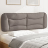 Cabecero de cama acolchado tela gris taupé 160 cm 1