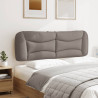 Cabecero de cama acolchado tela gris taupé 160 cm 4