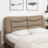 Cabecero de cama acolchado cuero sintético capuchino 160 cm 3