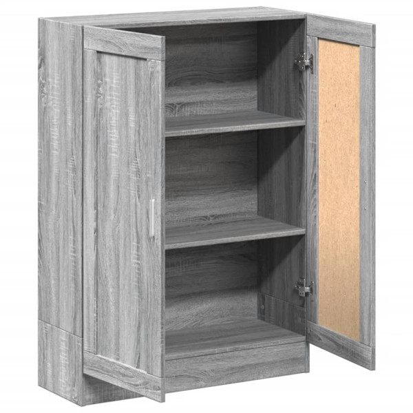 Armario de madera de ingeniería gris sonoma 82.5x30.5x115 cm M 5