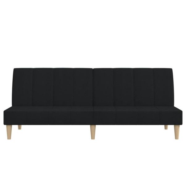 Sofá cama de 2 plazas tela negro M 5