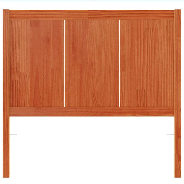 Cabecero de cama madera maciza de pino marrón cera 100 cm M 4