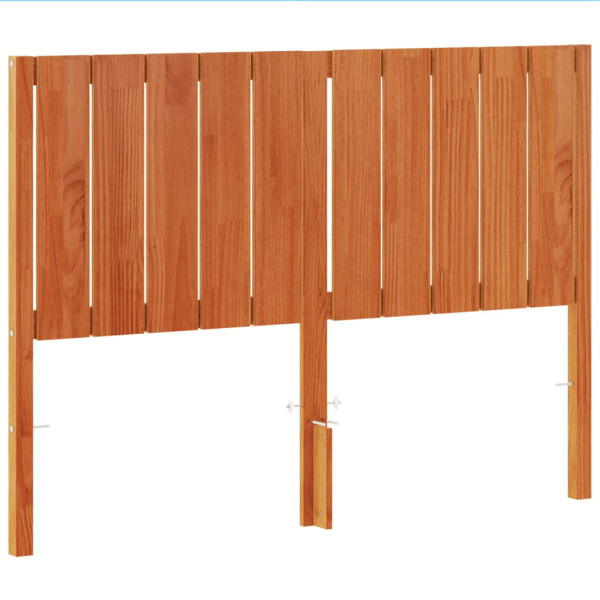 Cabecero de cama madera maciza de pino marrón cera 135 cm M 2