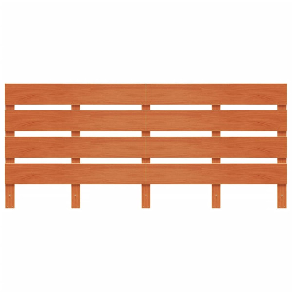 Cabecero de cama madera maciza de pino marrón cera 135 cm M 4